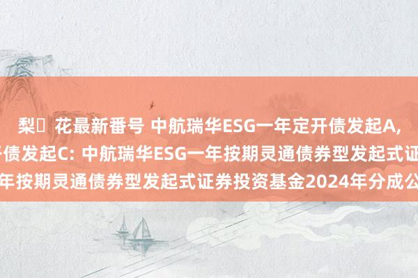 梨々花最新番号 中航瑞华ESG一年定开债发起A,中航瑞华ESG一年定开债发起C: 中航瑞华ESG一年按期灵通债券型发起式证券投资基金2024年分成公告