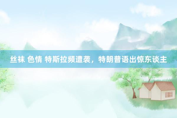 丝袜 色情 特斯拉频遭袭，特朗普语出惊东谈主